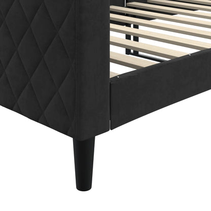 Daybed Black 80x200 cm Velvet