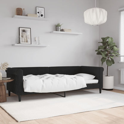 Daybed Black 80x200 cm Velvet