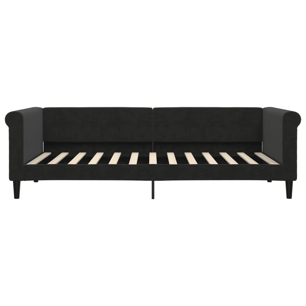 Daybed Black 90x200 cm Velvet