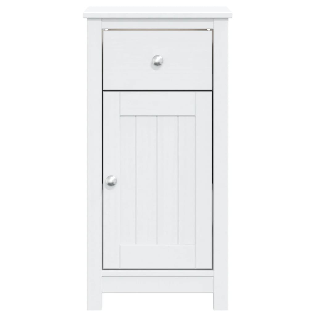 Bathroom cabinet BERG white 40x34x80 cm solid pine