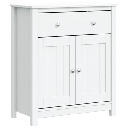 Bathroom cabinet BERG white 69,5x34x80 cm solid pine