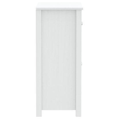 Bathroom cabinet BERG white 69,5x34x80 cm solid pine