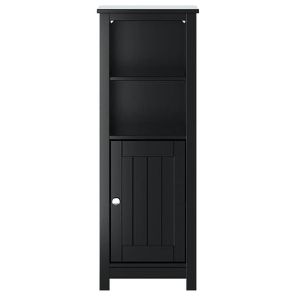 Bathroom cabinet BERG Black 40x34x110 cm solid pine