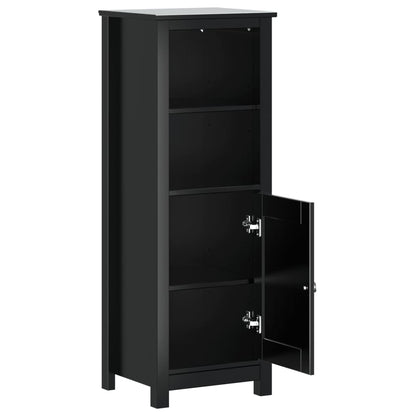Bathroom cabinet BERG Black 40x34x110 cm solid pine