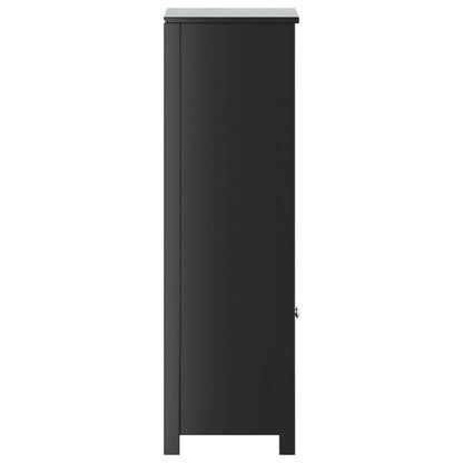 Bathroom cabinet BERG Black 40x34x110 cm solid pine