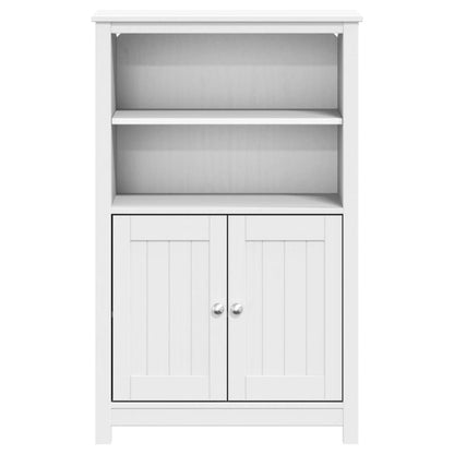 Bathroom cabinet BERG white 69,5x34x110 cm solid pine