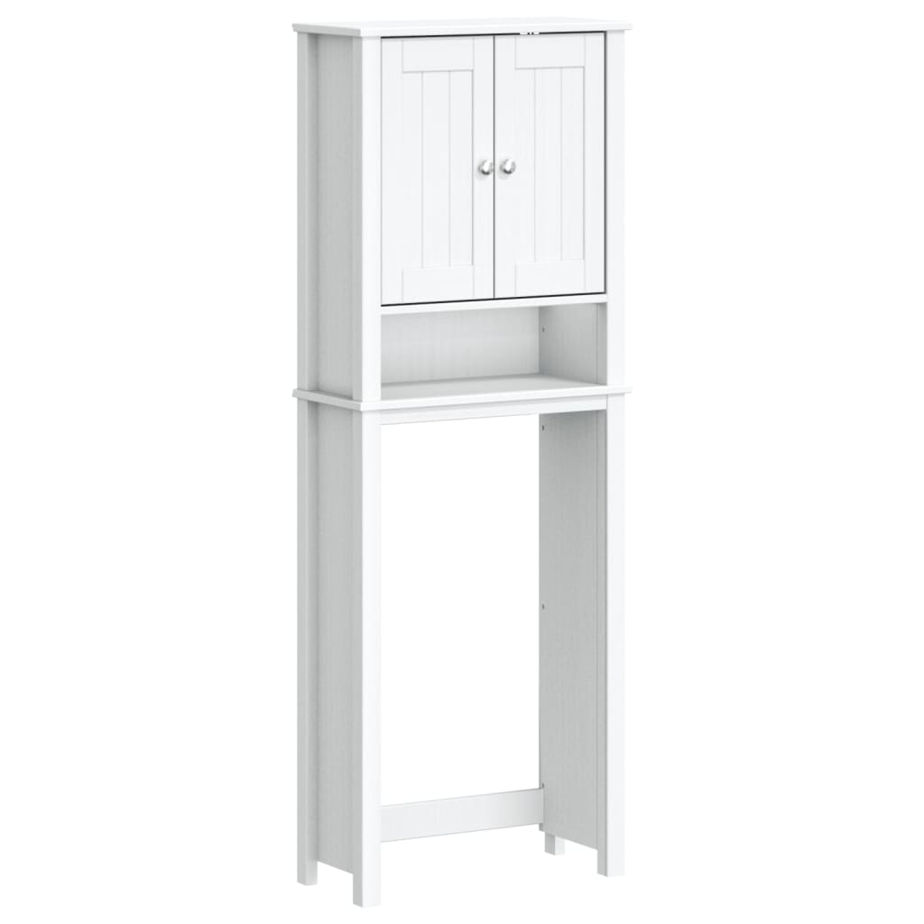 Toilet cabinet BERG white 60x27x164,5 cm solid wood