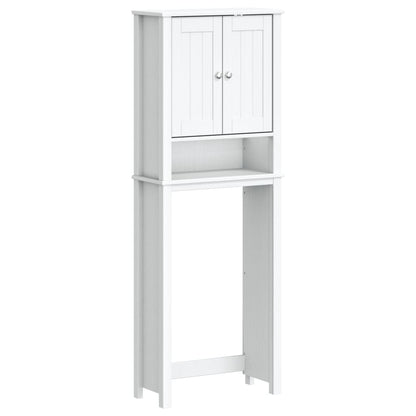 Toilet cabinet BERG white 60x27x164,5 cm solid wood