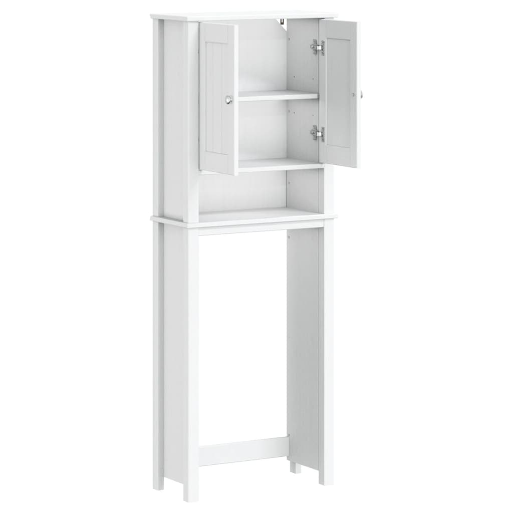 Toilet cabinet BERG white 60x27x164,5 cm solid wood