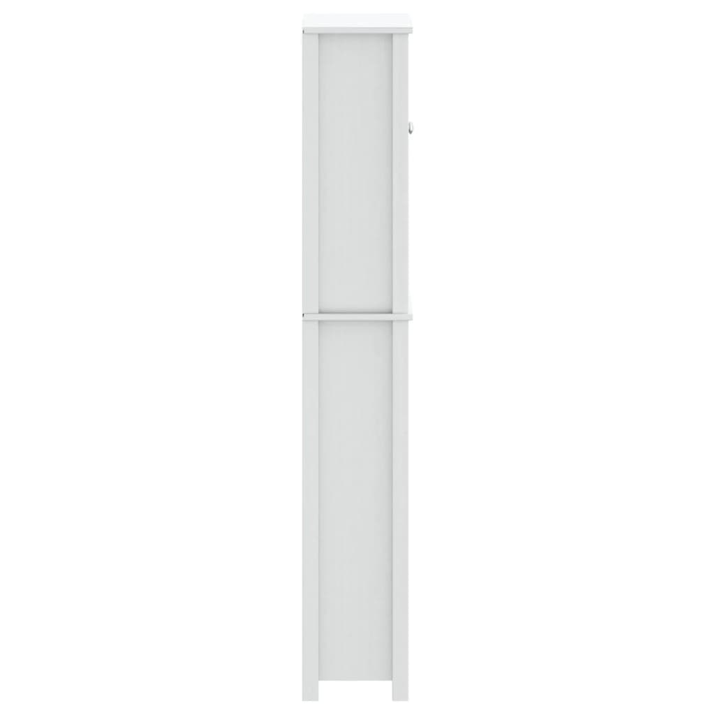 Toilet cabinet BERG white 60x27x164,5 cm solid wood