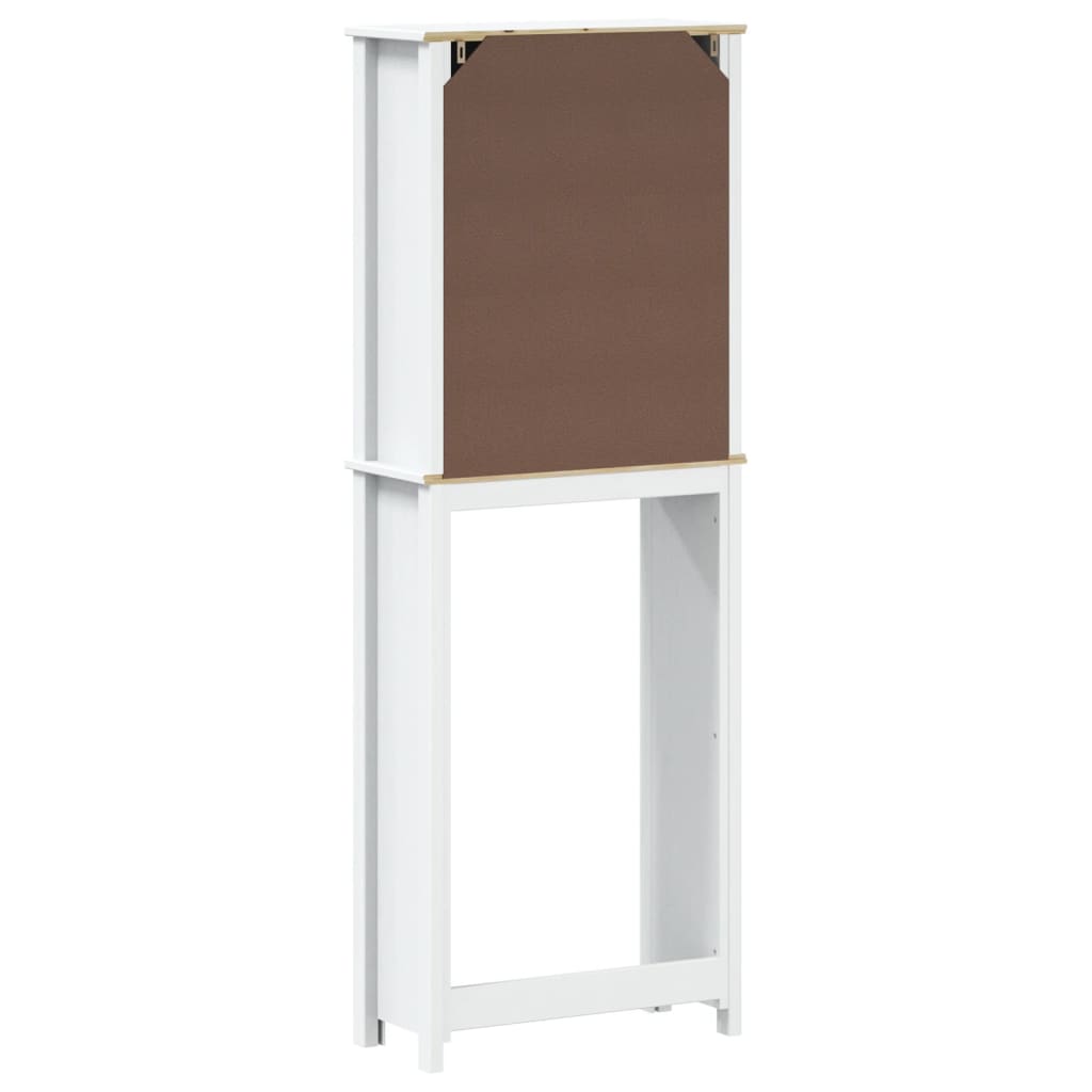 Toilet cabinet BERG white 60x27x164,5 cm solid wood