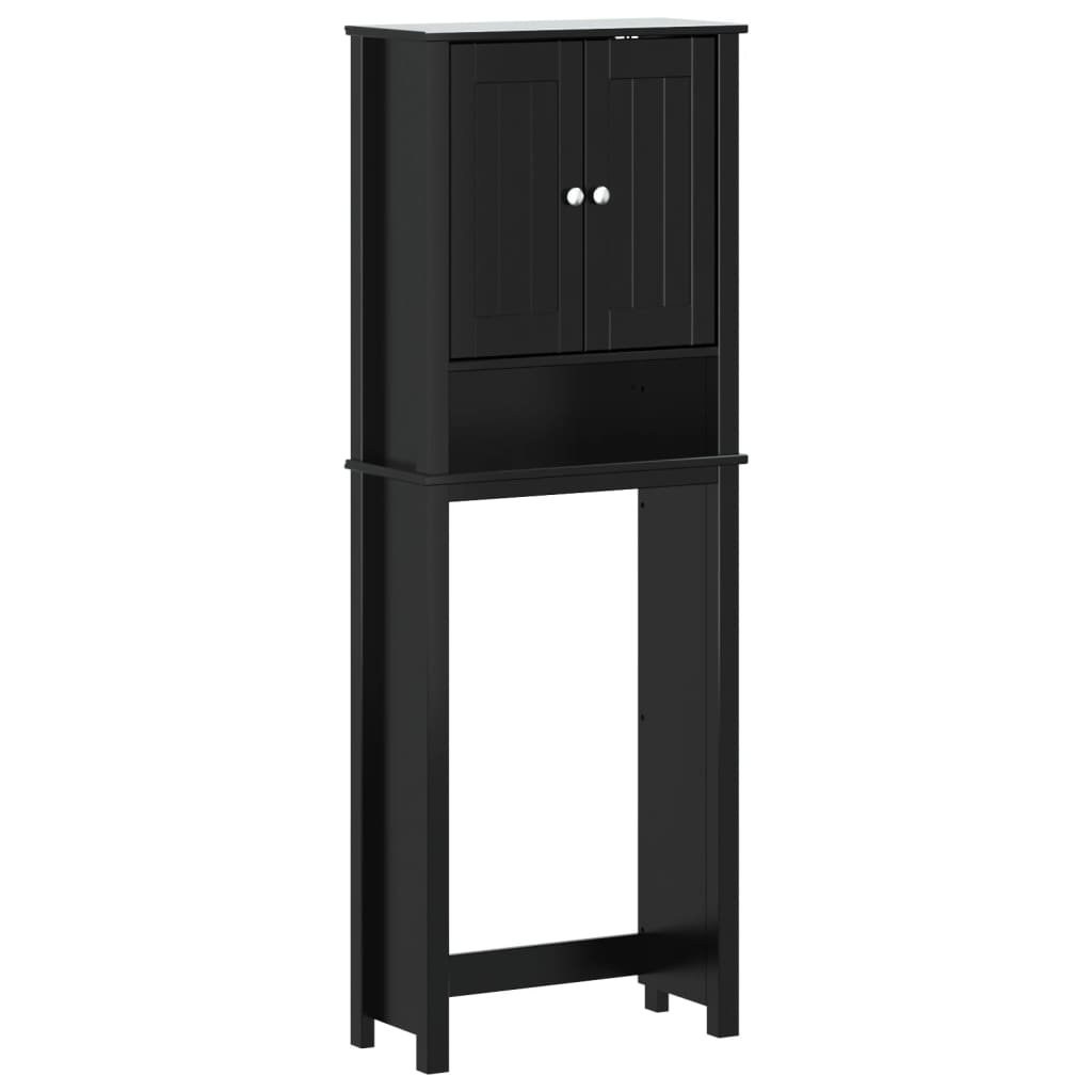 Toilet cabinet BERG Black 60x27x164,5 cm solid wood