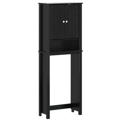 Toilet cabinet BERG Black 60x27x164,5 cm solid wood