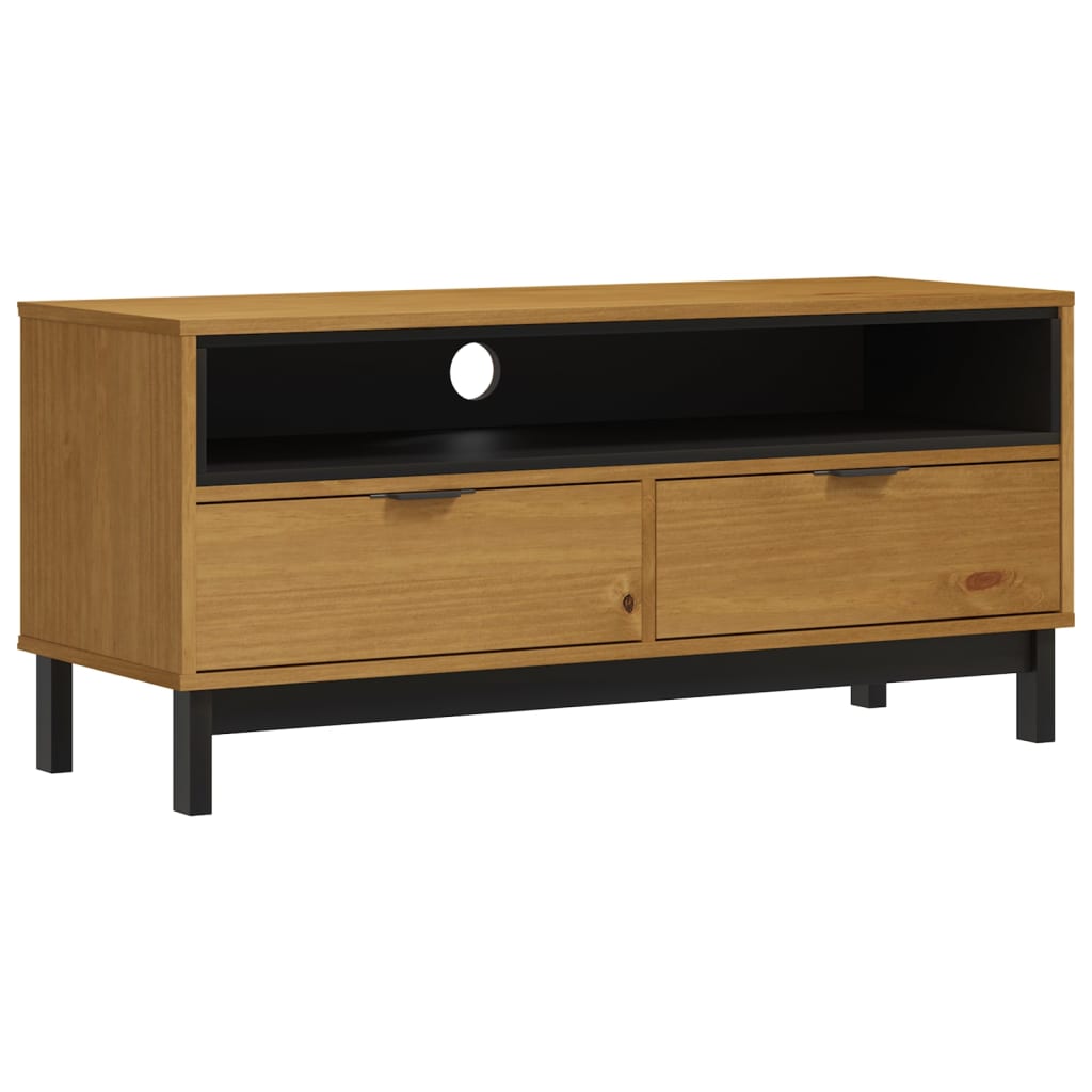 TV cabinet FLAM 110x40x50 cm solid pine