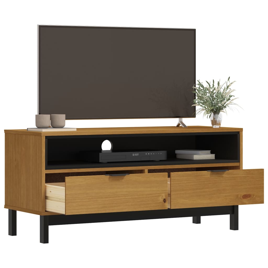 TV cabinet FLAM 110x40x50 cm solid pine