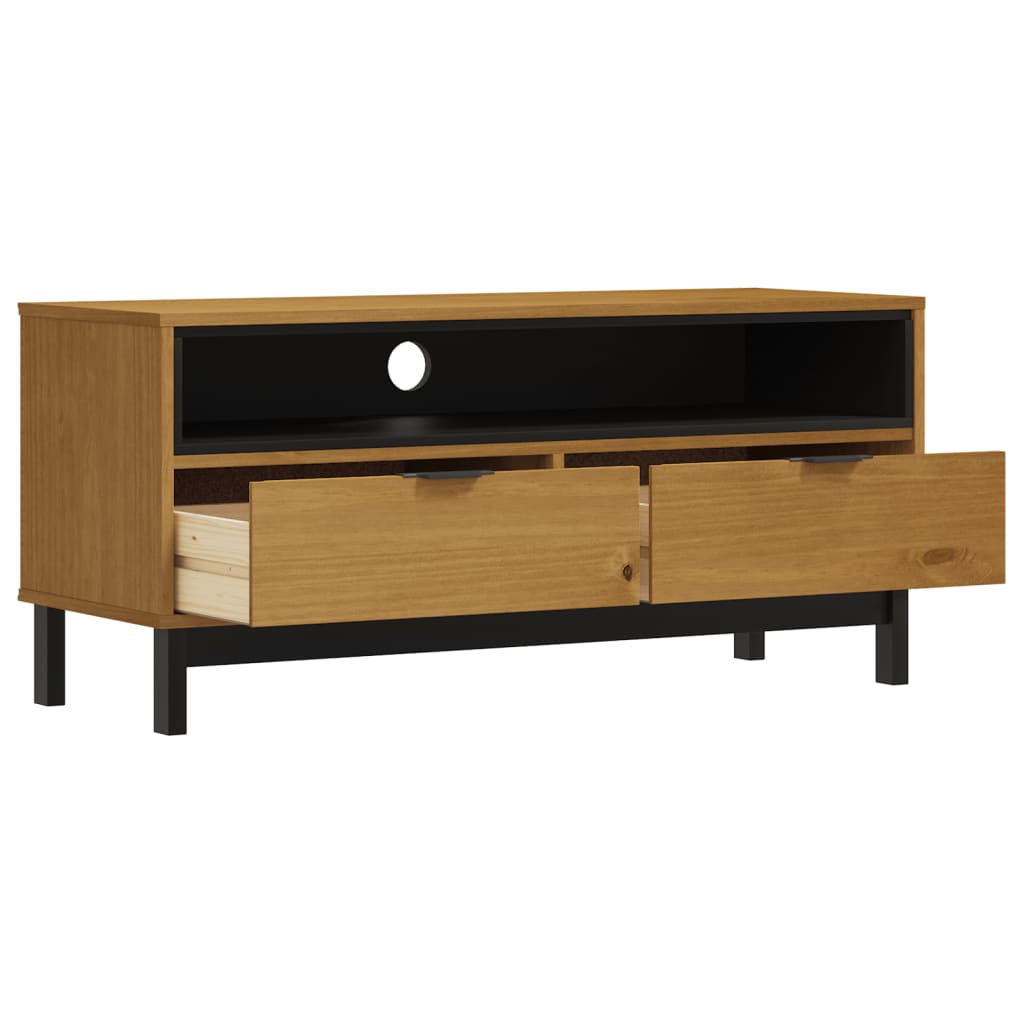 TV cabinet FLAM 110x40x50 cm solid pine