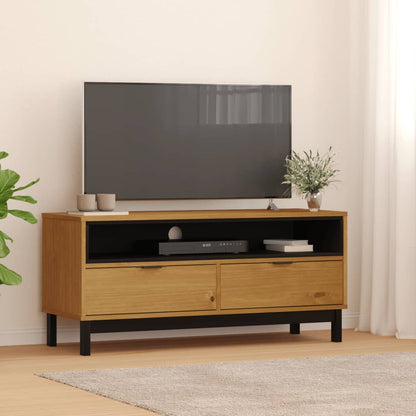 TV cabinet FLAM 110x40x50 cm solid pine