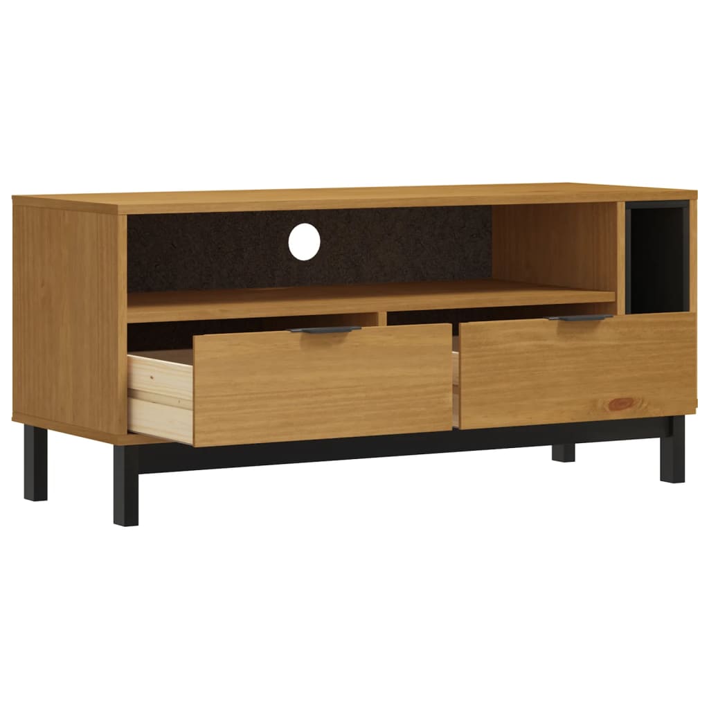 TV cabinet FLAM 110x40x50 cm solid pine
