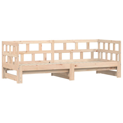 Daybed extendable 80x200 cm solid pine wood