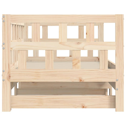 Daybed extendable 80x200 cm solid pine wood