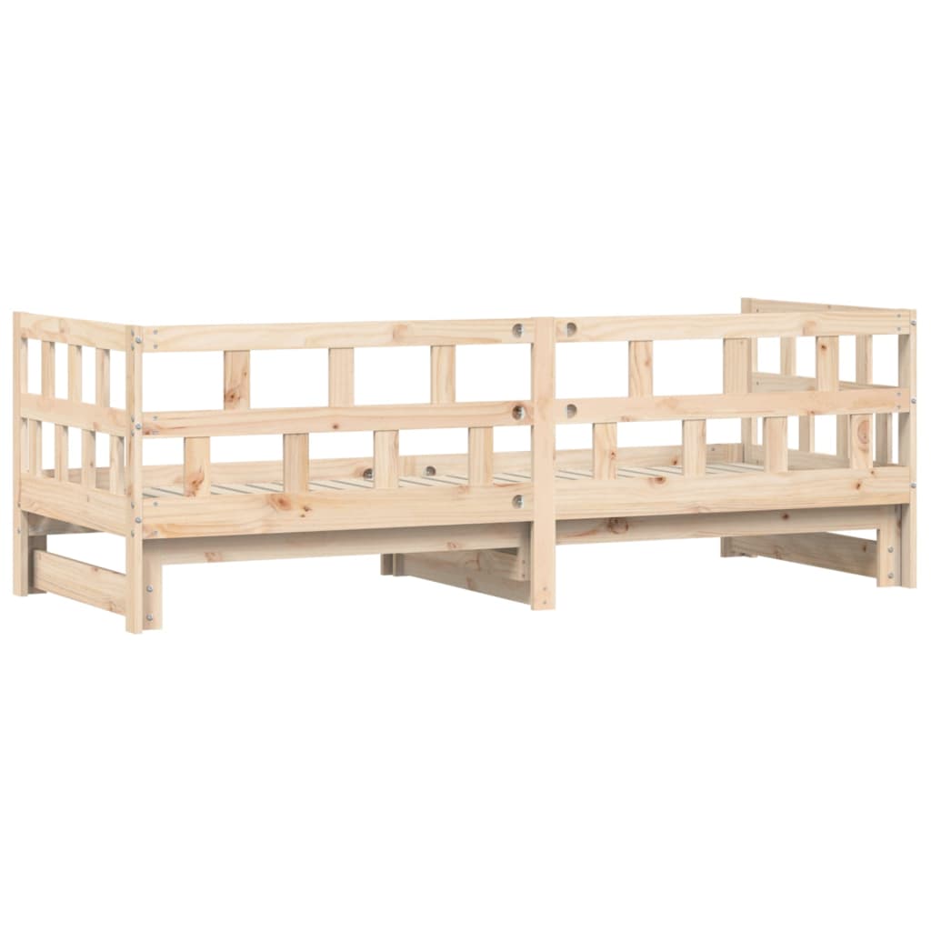 Daybed extendable 80x200 cm solid pine wood