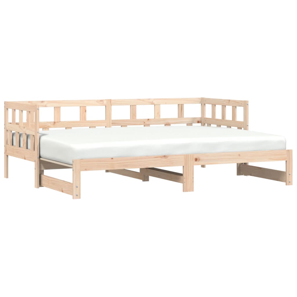 Daybed extendable 90x190 cm solid pine wood
