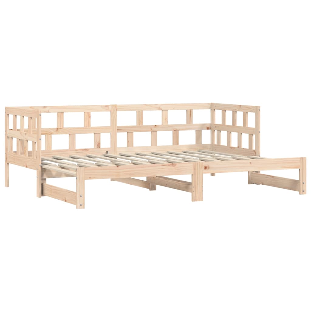Daybed extendable 90x190 cm solid pine wood