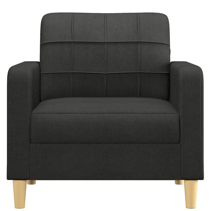 Sofa armchair black 60 cm fabric