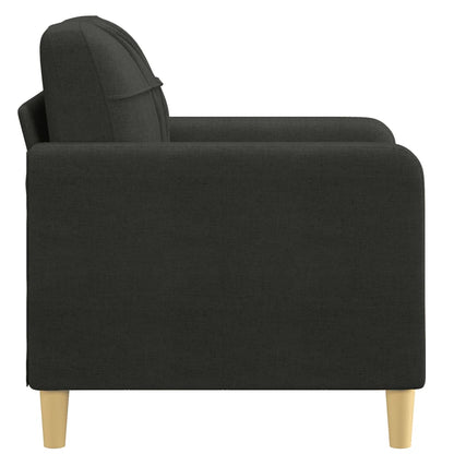 Sofa armchair black 60 cm fabric