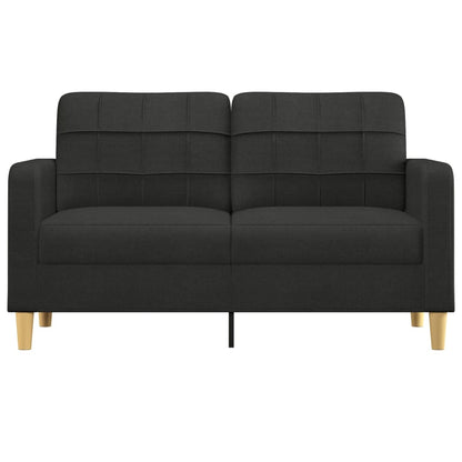 2-Sitzer-Sofa Schwarz 140 cm Stoff