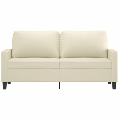 Sofa 2-sjed krem ​​140 cm umjetna koža