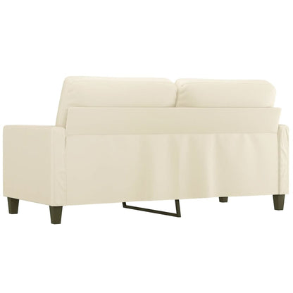 Sofa 2-sjed krem ​​140 cm umjetna koža