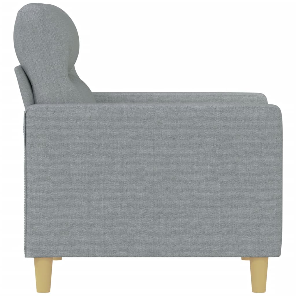 Sofa fotelja svijetlo siva 60 cm štof