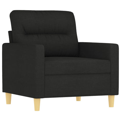 Sofa armchair black 60 cm fabric