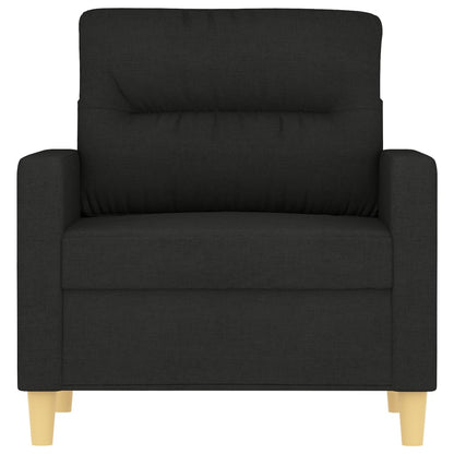 Sofa armchair black 60 cm fabric
