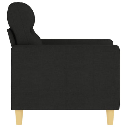 Sofa armchair black 60 cm fabric