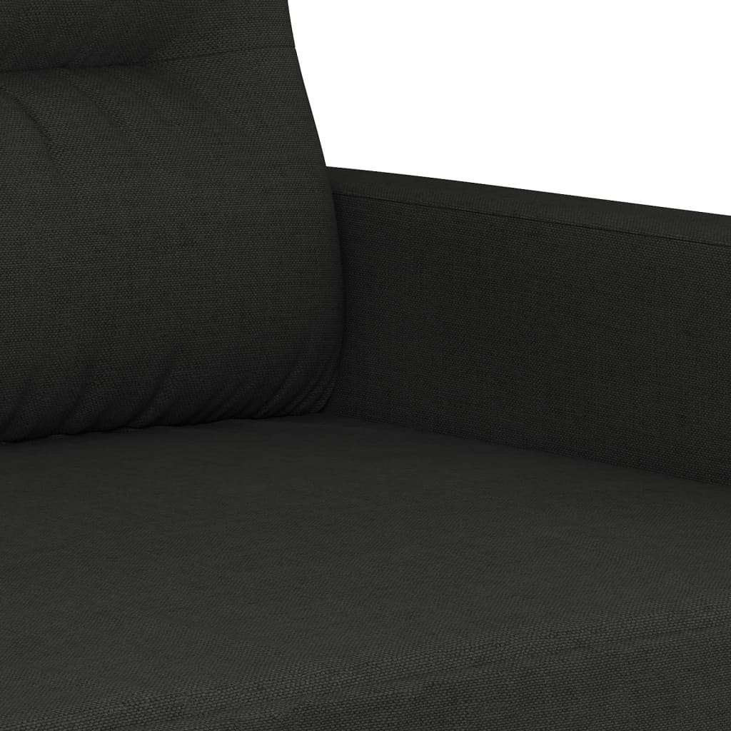 Sofa armchair black 60 cm fabric