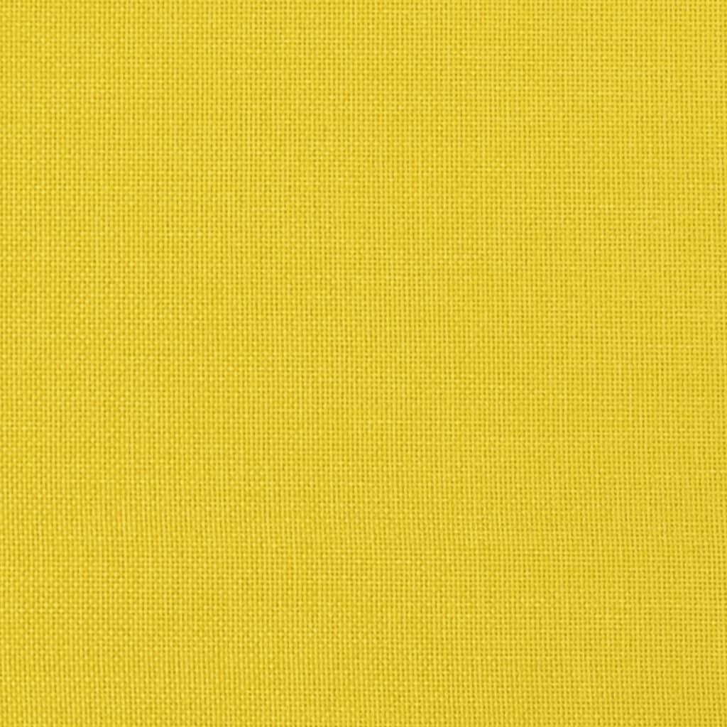 Armchair light yellow 60 cm fabric