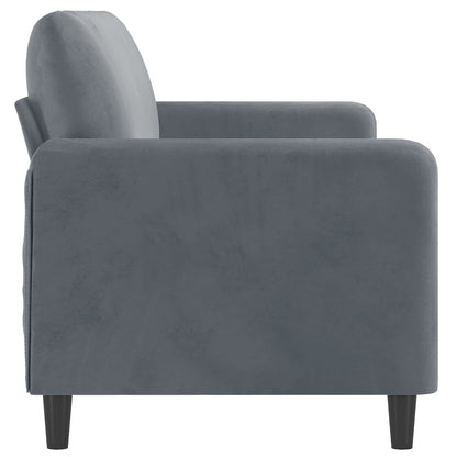 3-seater sofa dark grey 180 cm velvet