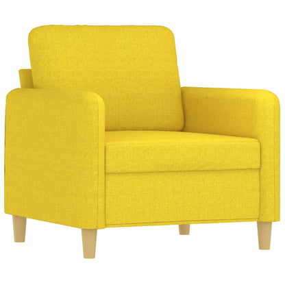 Armchair light yellow 60 cm fabric