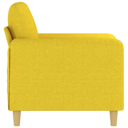Armchair light yellow 60 cm fabric