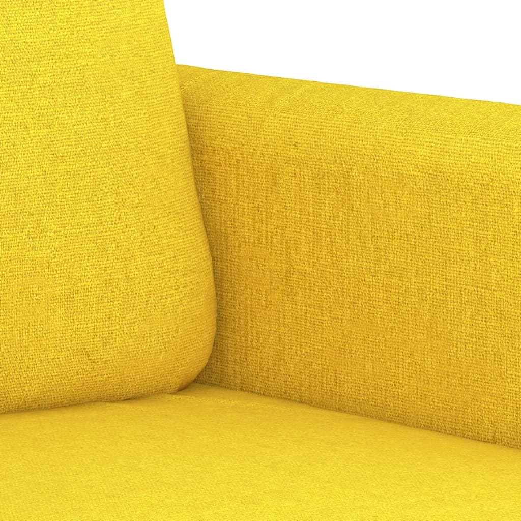 Armchair light yellow 60 cm fabric