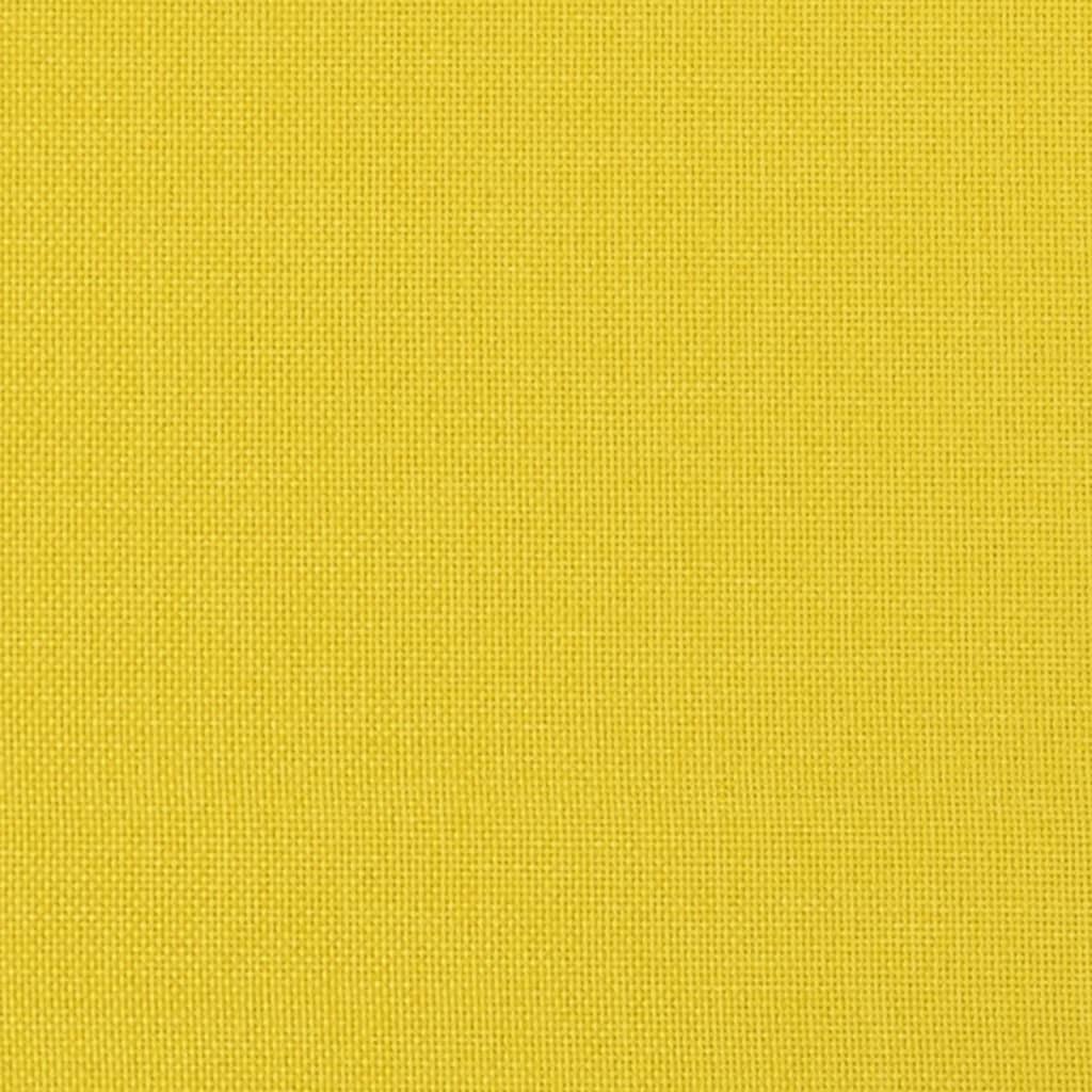 Armchair light yellow 60 cm fabric