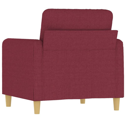 Armchair wine red 60 cm fabric
