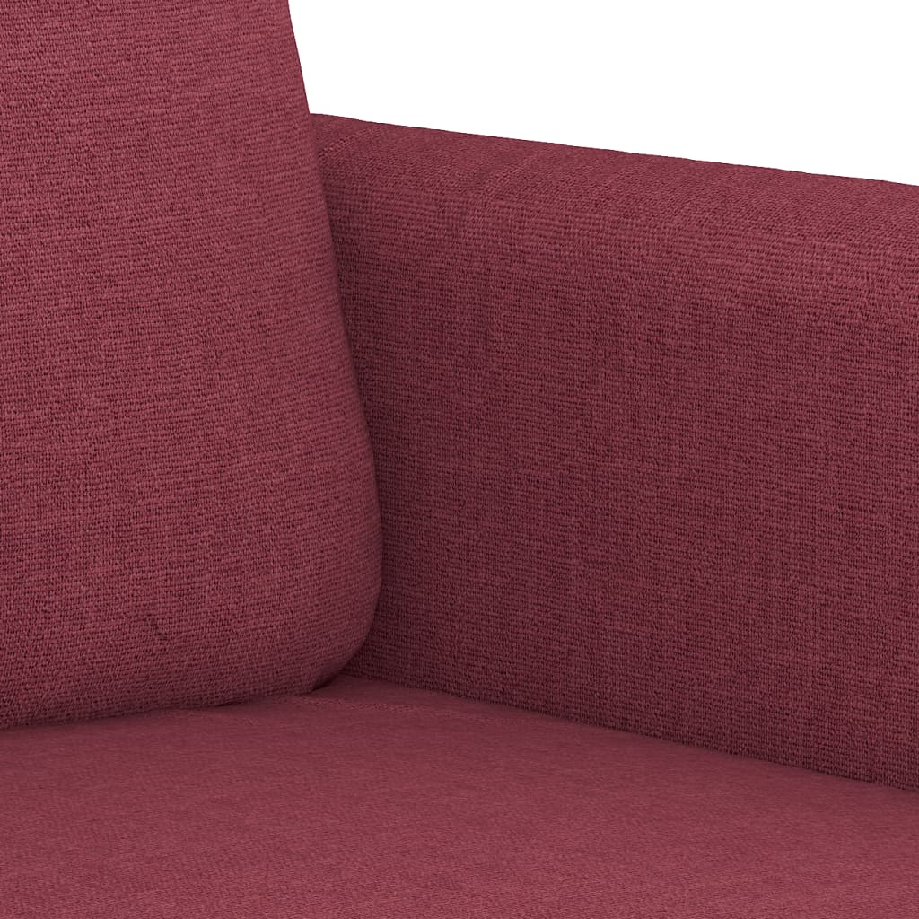 Armchair wine red 60 cm fabric