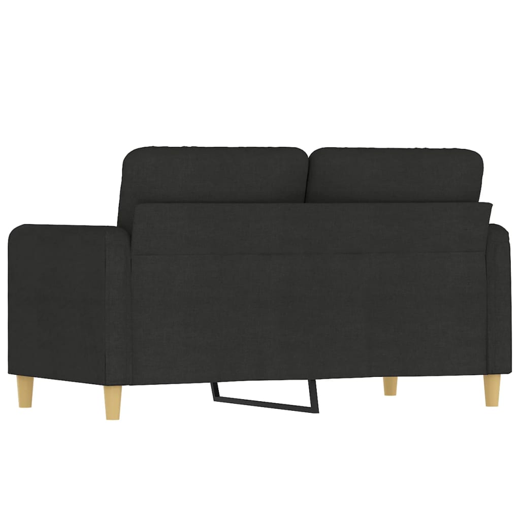 2-Sitzer-Sofa Schwarz 120 cm Stoff