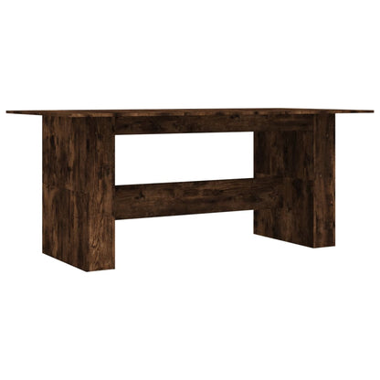 Dining table smoked oak 180x90x76 cm wood material