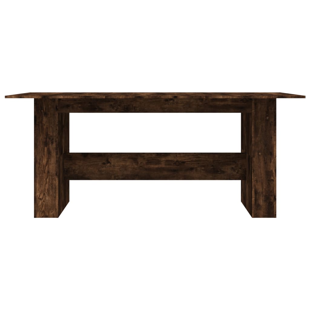 Dining table smoked oak 180x90x76 cm wood material