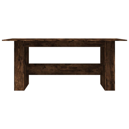 Dining table smoked oak 180x90x76 cm wood material