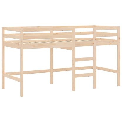 Children's loft bed with ladder 80x200 cm solid pine wood